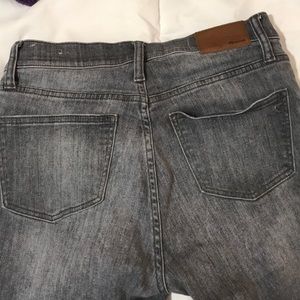 Dark gray skinny jeans from Madewell